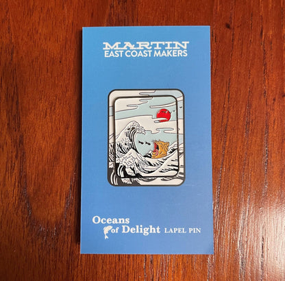 Oceans of Delight Cat Lapel Pin