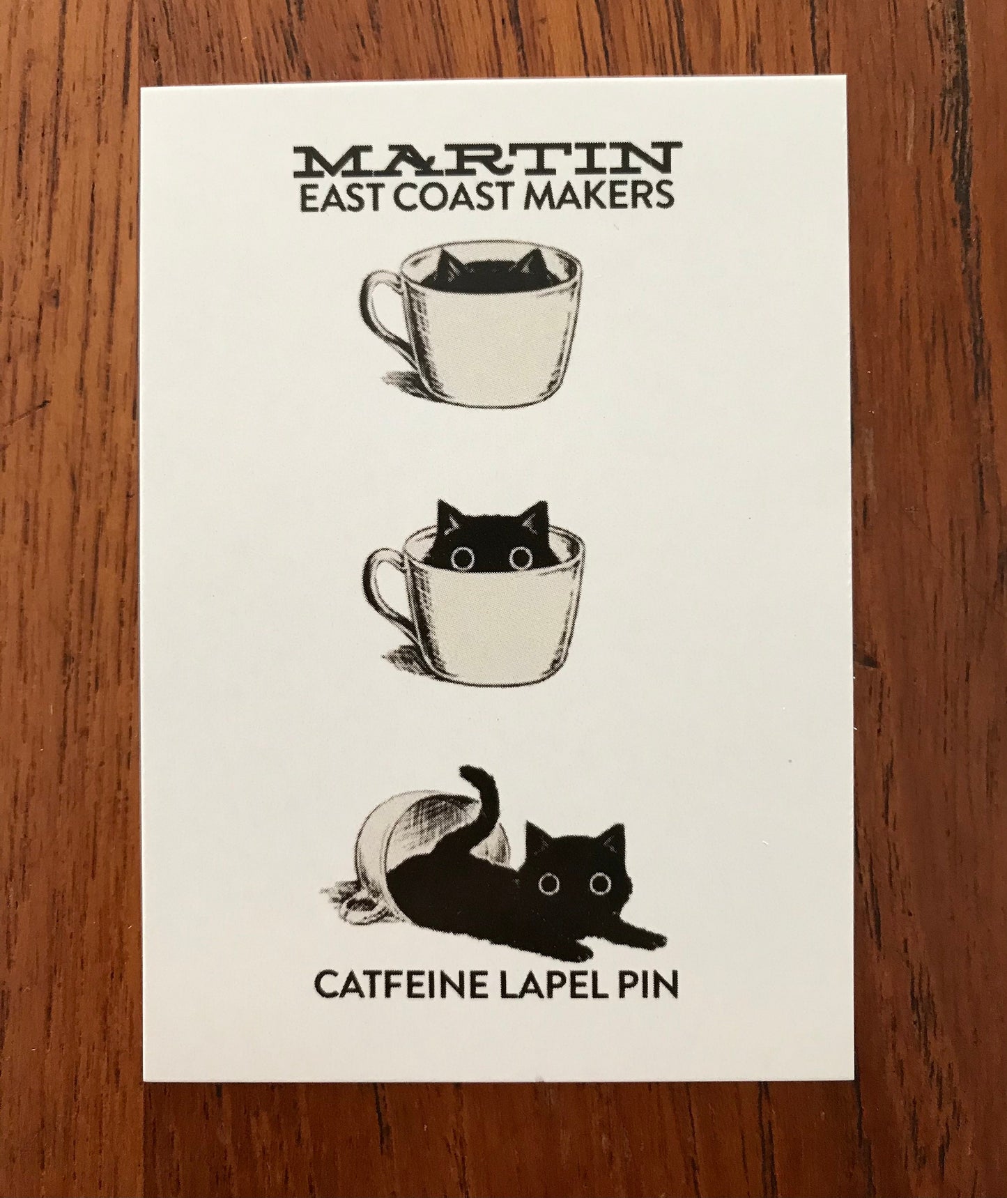 Catfeine Lapel Pin