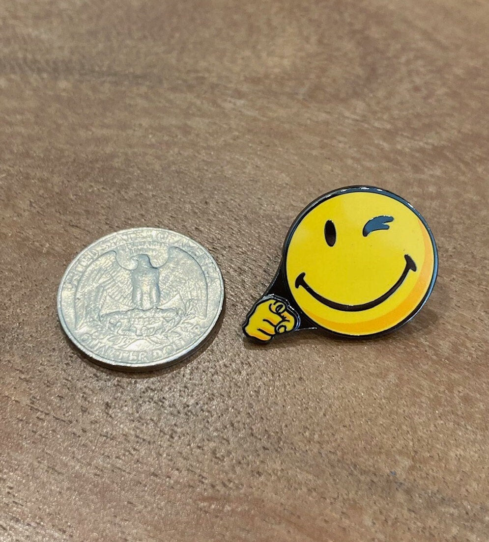 Happy Face Lapel Pin