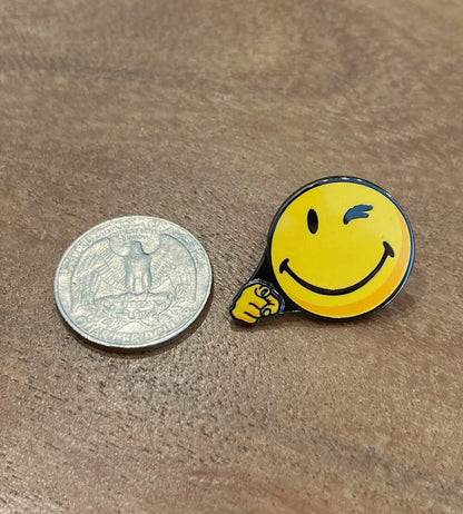 Happy Face Lapel Pin