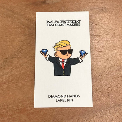 Diamond Hands Lapel Pin