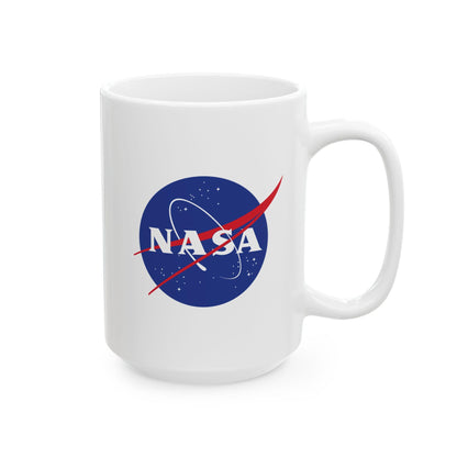 NASA Meatball Logo Ceramic Mug | 15oz Double-Sided Space Explorer Gift | Classic NASA Insignia Coffee Cup | Astronomy & STEM Gift Discovery