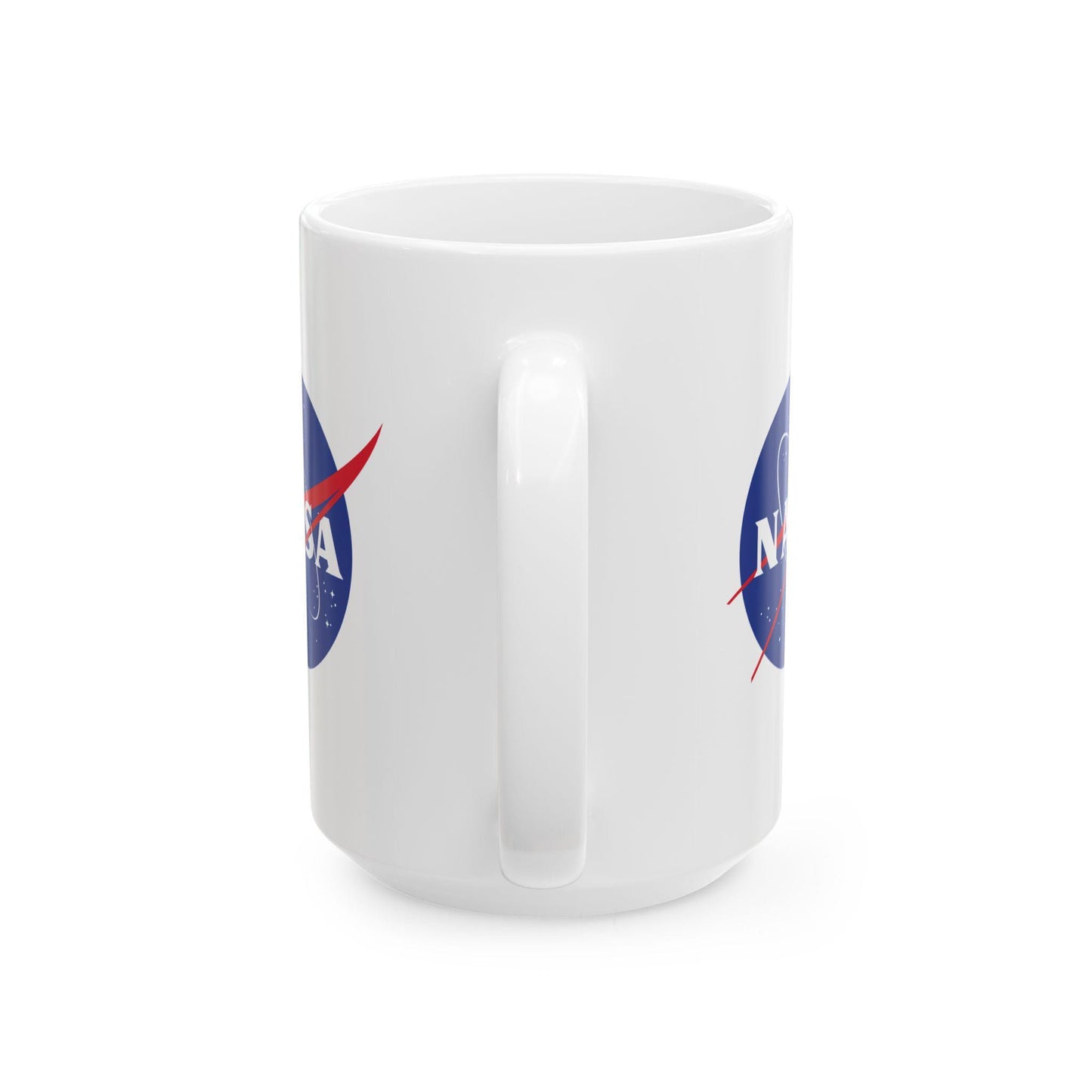 NASA Meatball Logo Ceramic Mug | 15oz Double-Sided Space Explorer Gift | Classic NASA Insignia Coffee Cup | Astronomy & STEM Gift Discovery