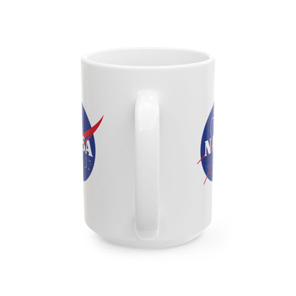 NASA Meatball Logo Ceramic Mug | 15oz Double-Sided Space Explorer Gift | Classic NASA Insignia Coffee Cup | Astronomy & STEM Gift Discovery