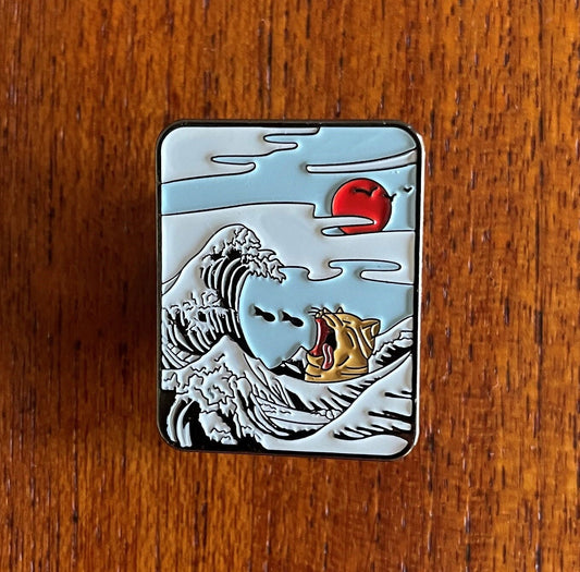 Oceans of Delight Cat Lapel Pin