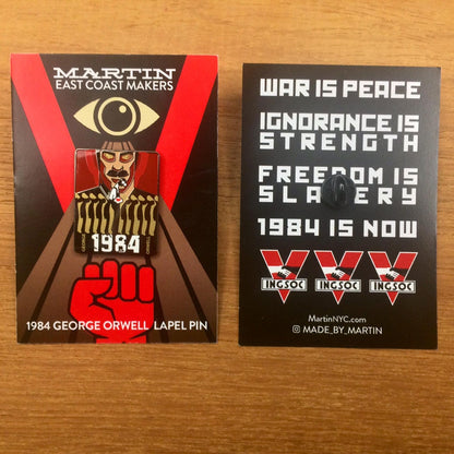 1984 George Orwell - Hard Enamel Lapel Pin