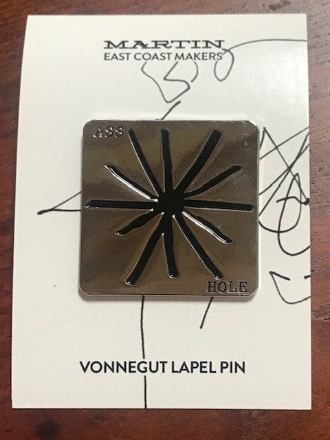 Ass Hole - Vonnegut Drawing Lapel Pin