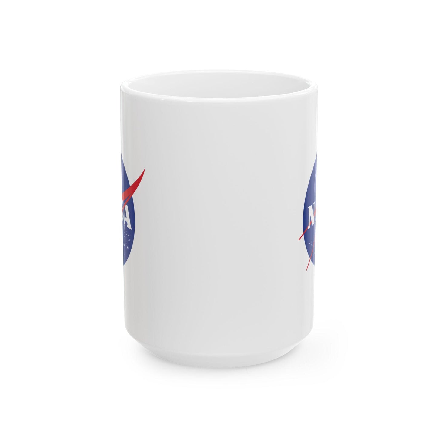 NASA Meatball Logo Ceramic Mug | 15oz Double-Sided Space Explorer Gift | Classic NASA Insignia Coffee Cup | Astronomy & STEM Gift Discovery