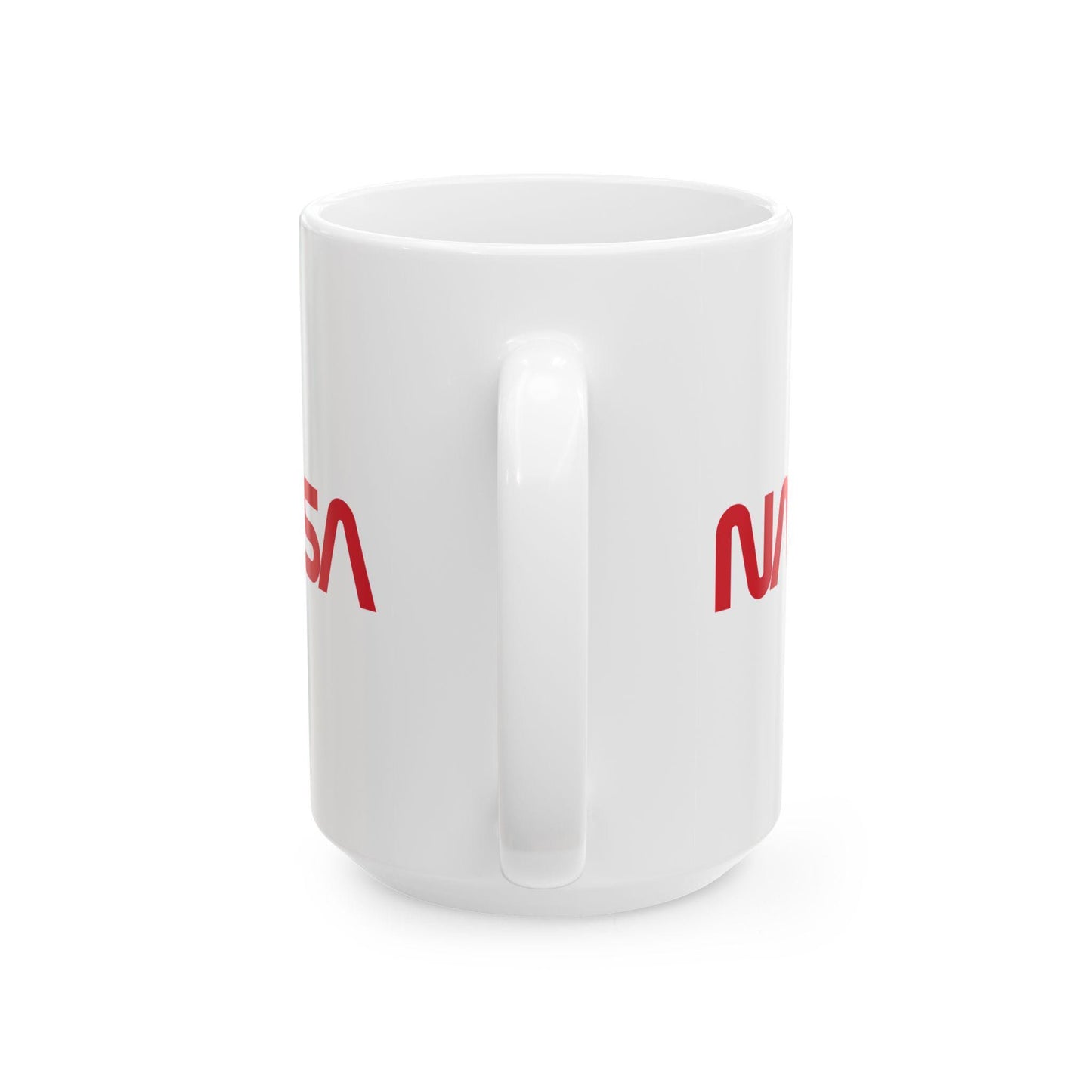 NASA Worm Logo Ceramic Mug — 11oz & 15oz, 2-Sided