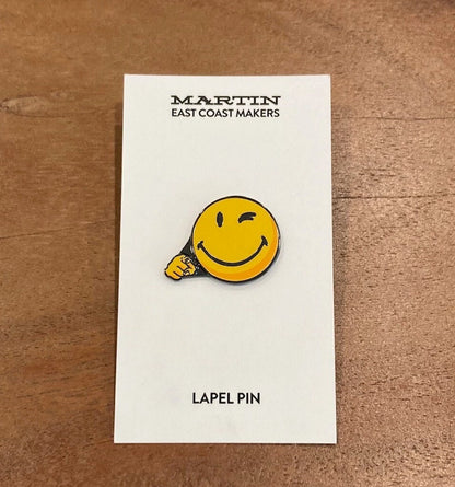 Happy Face Lapel Pin