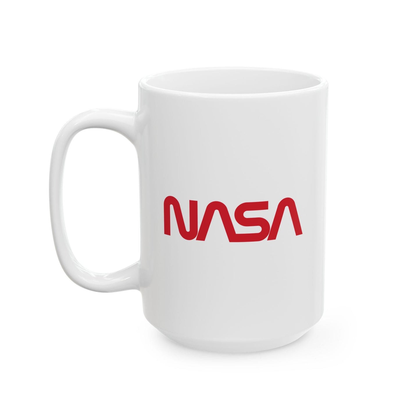 NASA Worm Logo Ceramic Mug — 11oz & 15oz, 2-Sided