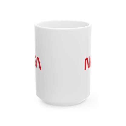 NASA Worm Logo Ceramic Mug — 11oz & 15oz, 2-Sided