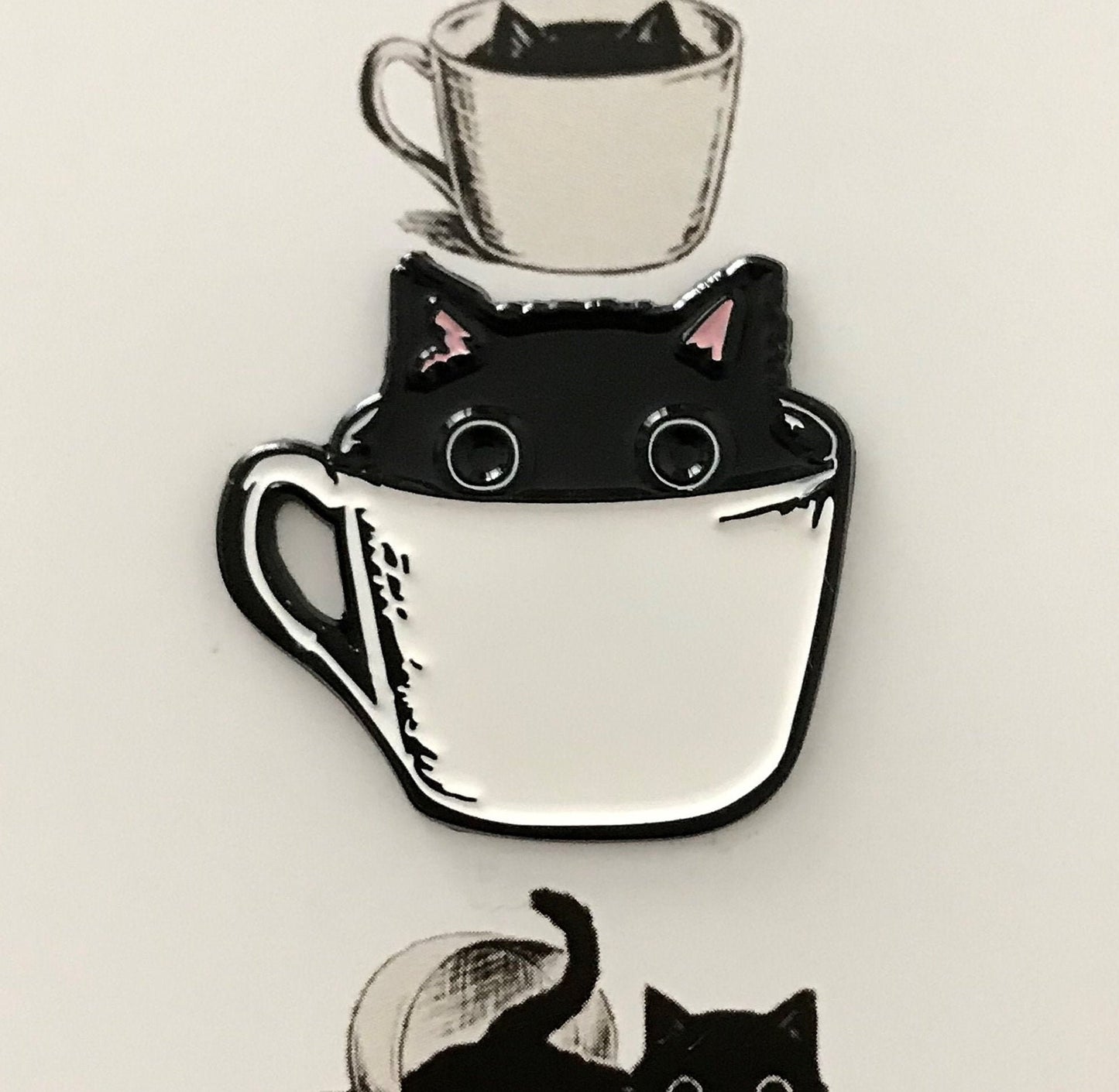 Catfeine Lapel Pin