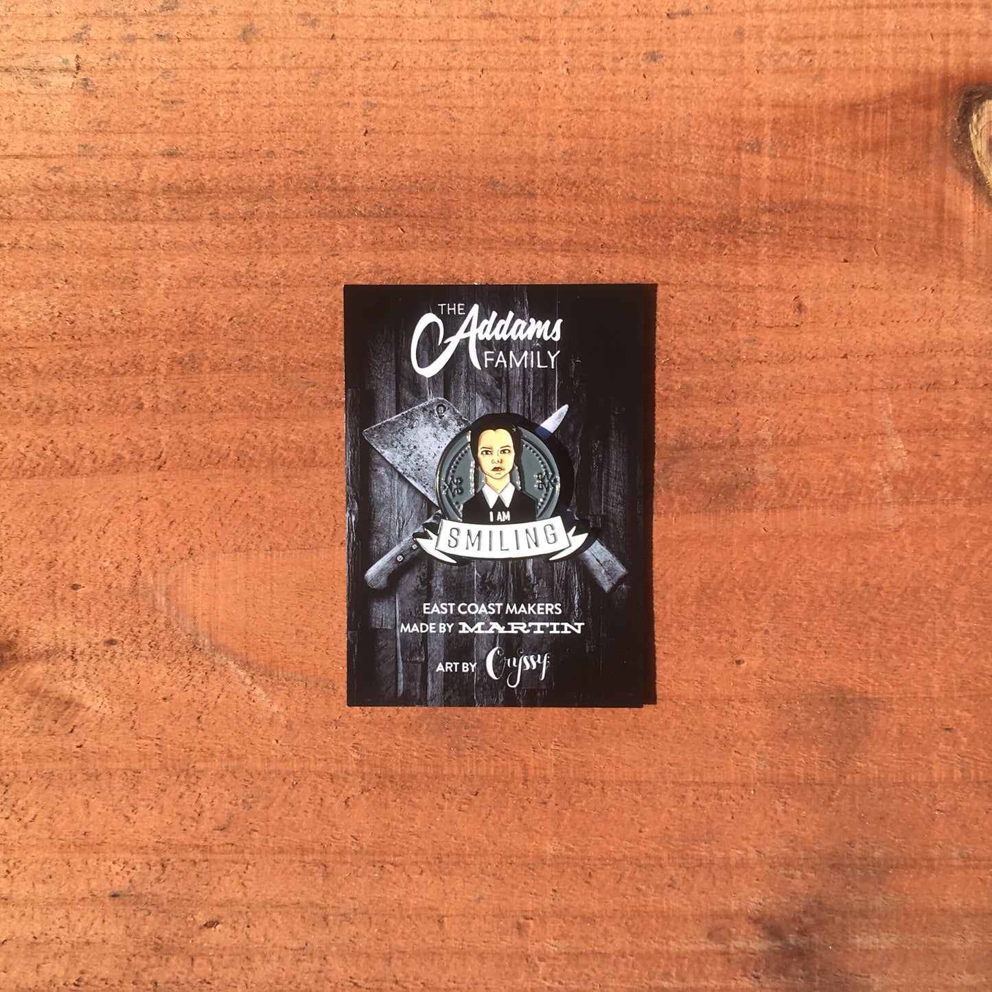 Wednesday "I'm Smiling" Lapel Pin
