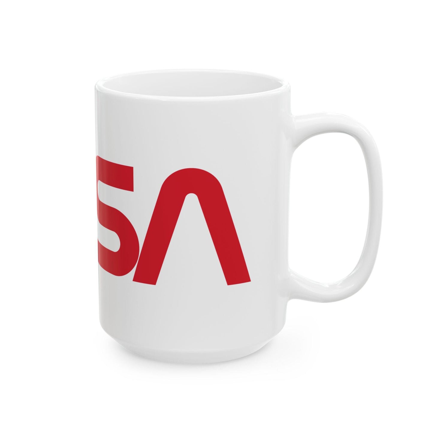 Blast Off with the Iconic NASA "Worm" Logo Ceramic Mug | NASA Ceramic Coffee Mug | 15oz | Space Lover Gift | Astronaut Mug