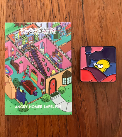 Angry Homer Lapel Pin