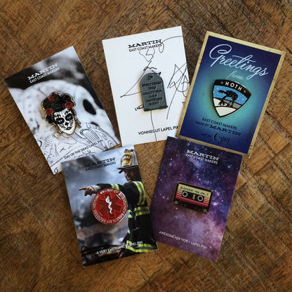 Vonnegut - Soft Enamel Lapel Pin