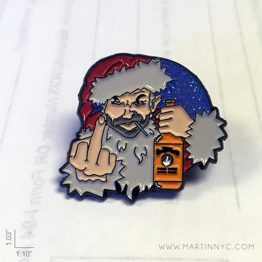 Bad Santa Lapel Pin